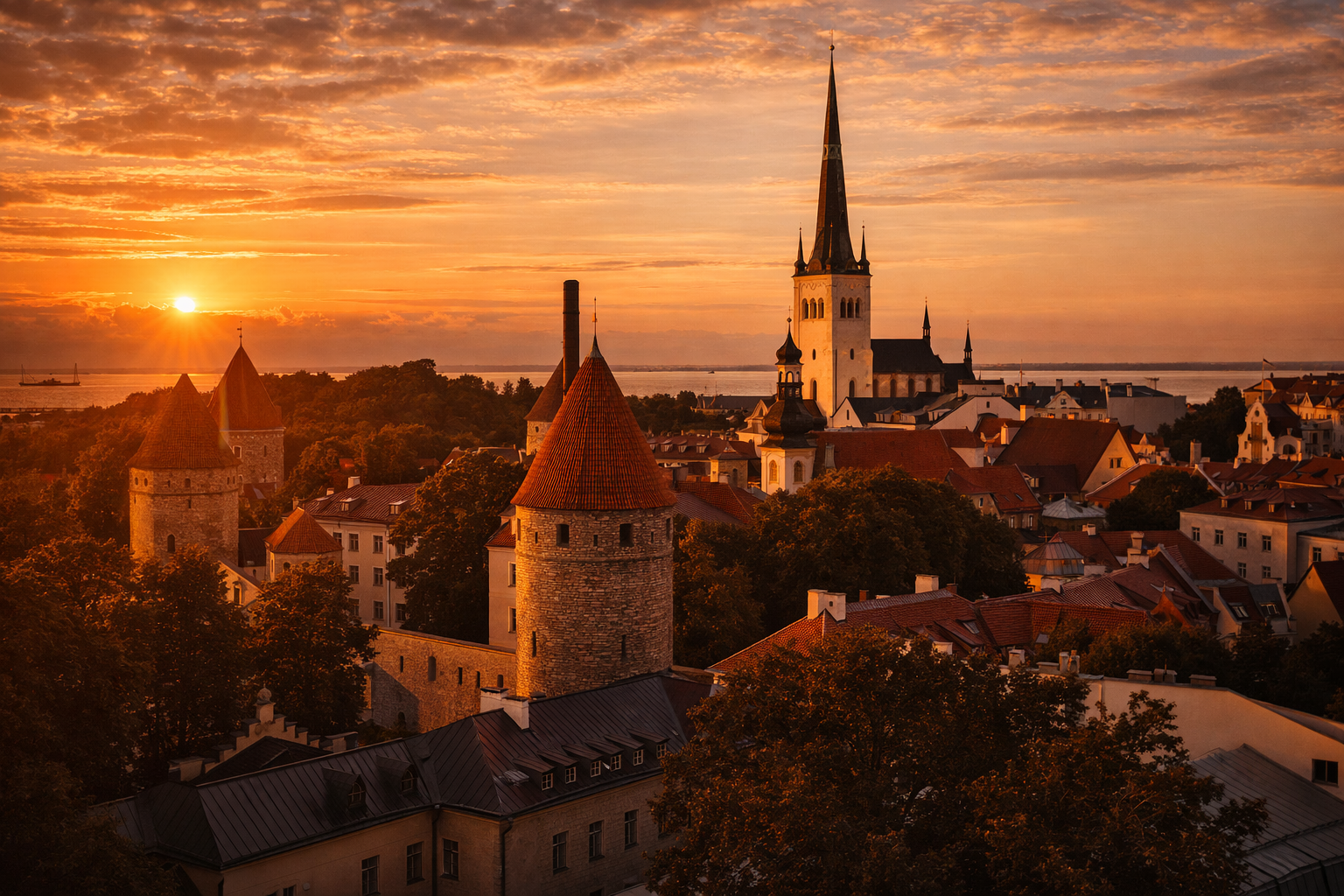 Tallinn skyline